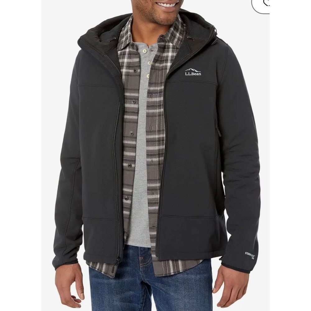 L.L Bean Men’s Storm Fleece Pro Hoodie Jacket Size M